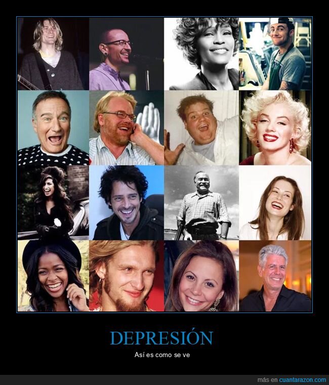 depresión,famosos,suicidas