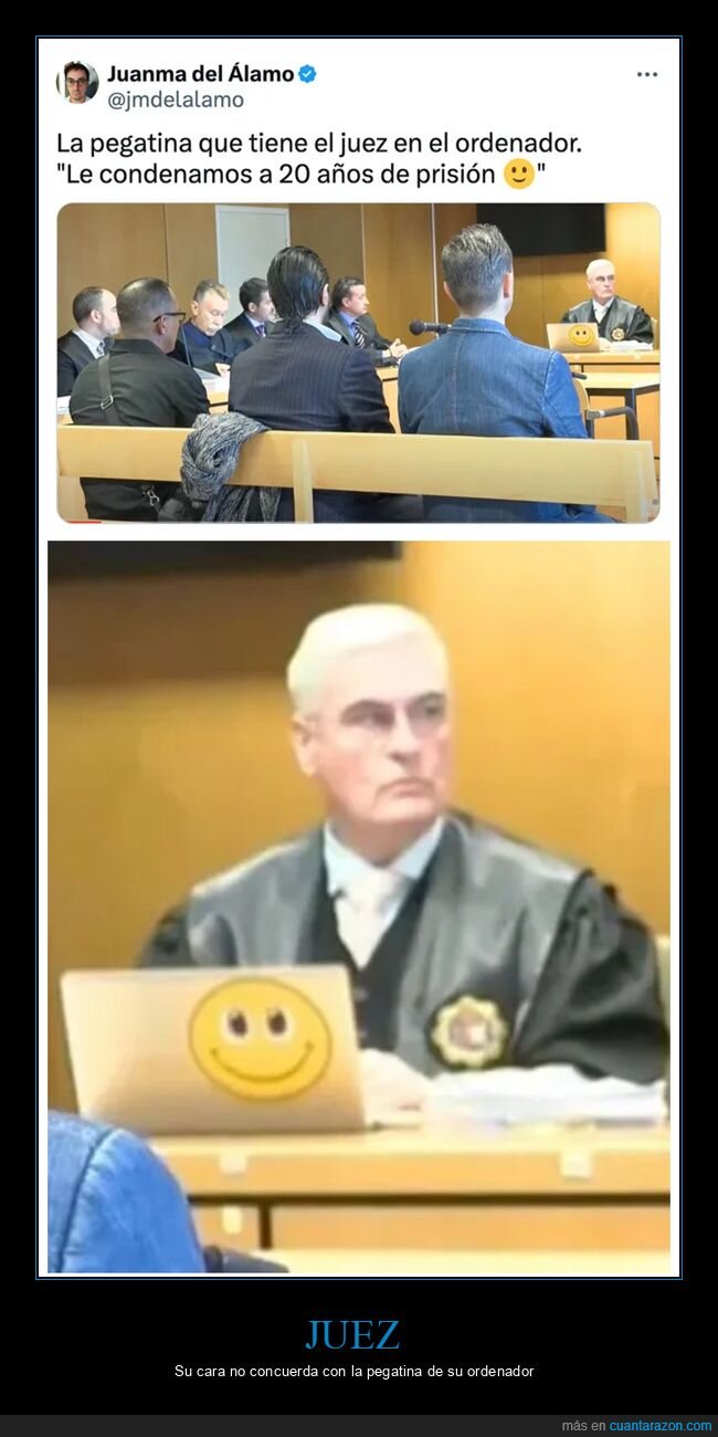 juez,ordenador,pegatina,smiley