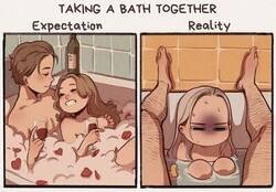 Enlace a La realidad de los baños en pareja