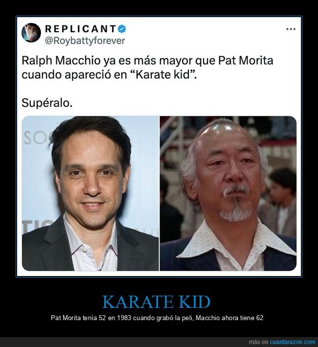 edad,karate kid,pat morita,ralph macchio