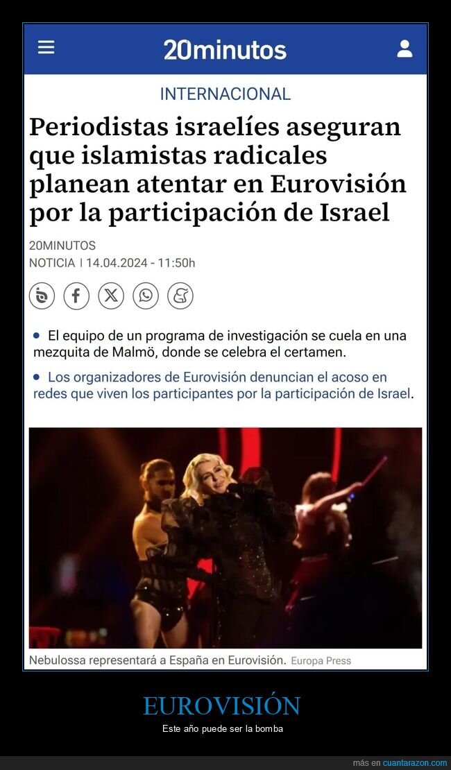 eurovisión,atentar,israel