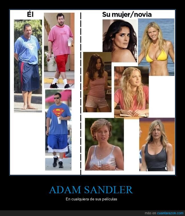 adam sandler,mujeres,novias