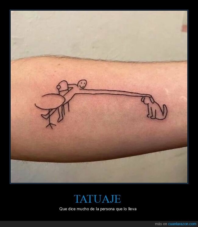 tatuaje,acariciando,perro