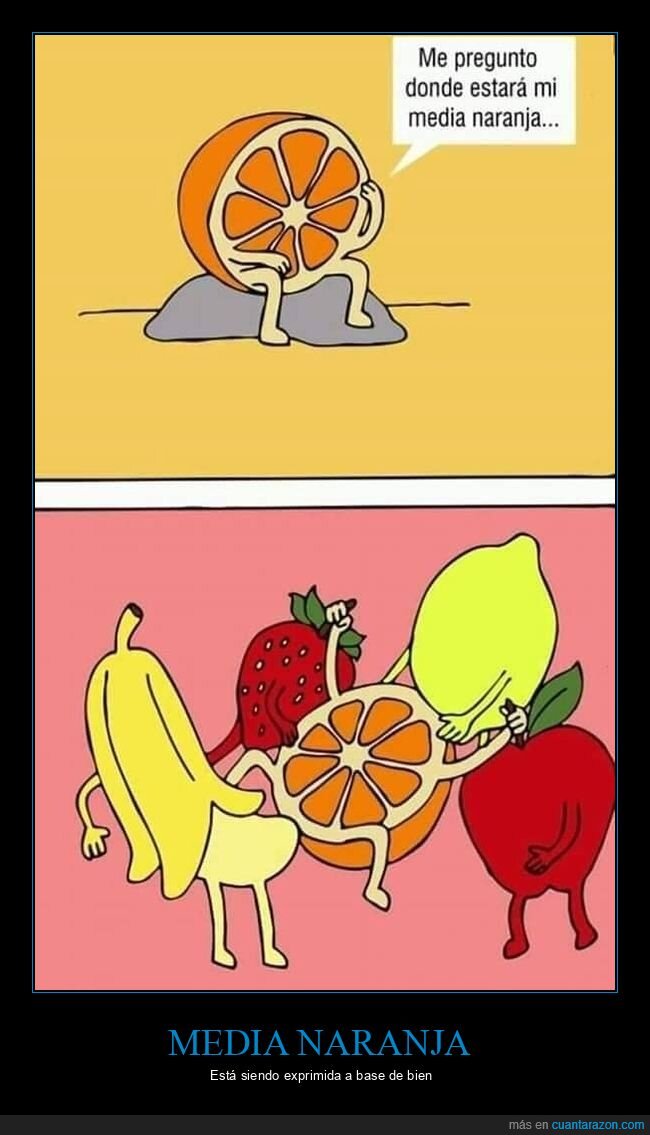 frutas,media naranja