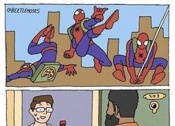 Enlace a De cuando Peter Parker trabajó como repartidor