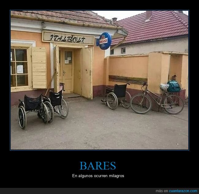 bar,sillas de ruedas