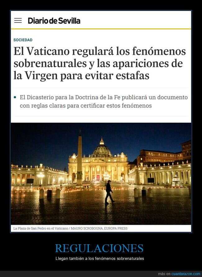 vaticano,fenomenos sobrenaturales,regular