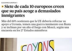 Enlace a Según una encuesta de cara a las elecciones europeas