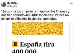 Enlace a 400.000 toneladas de limones a la basura