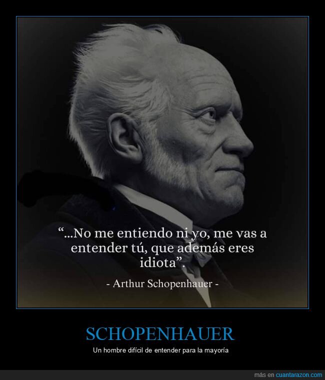 schopenhauer,entender,idiota
