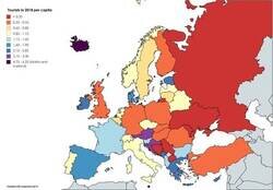 Enlace a Mapa del turismo en Europa