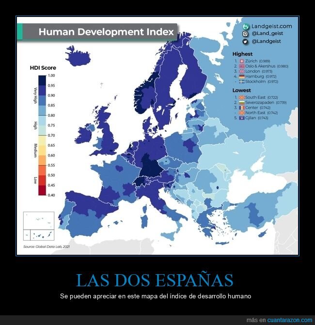 índice de desarrollo humano,europa,países