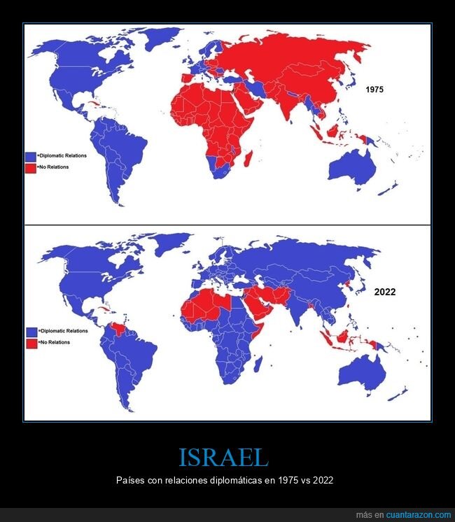 israel,países,relaciones diplomáticas,antes,después,mapas
