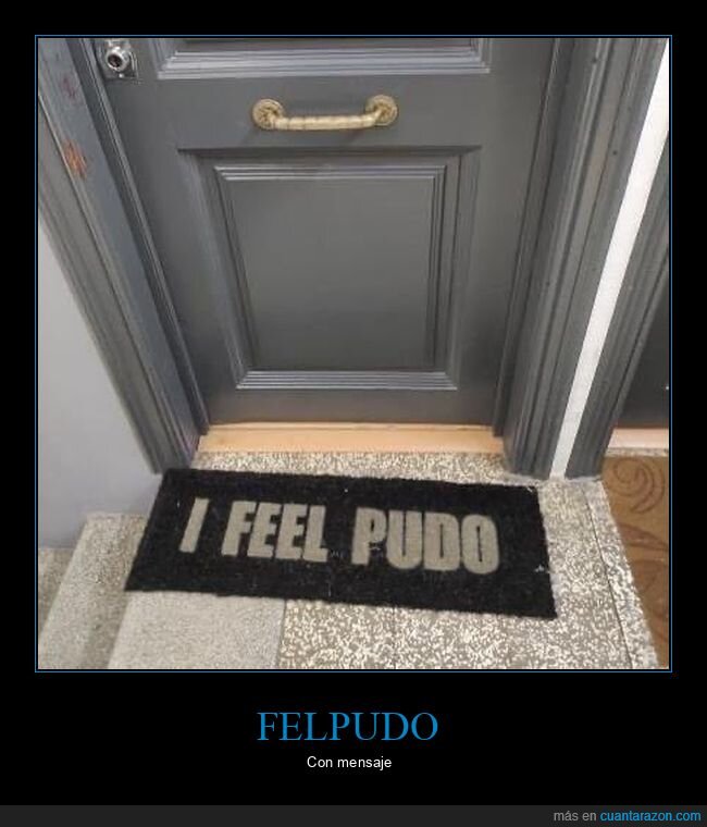 felpudo,i feel pudo