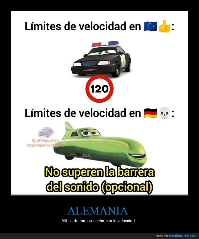 límites de velocidad,europa,alemania
