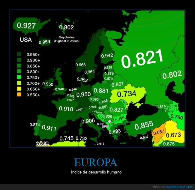 europa,índice de desarrollo humano,países