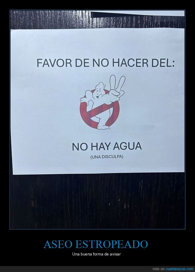 carteles,aseo,cazafantasmas