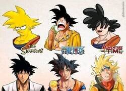 Enlace a Así sería Goku si apareciera en otras series animadas