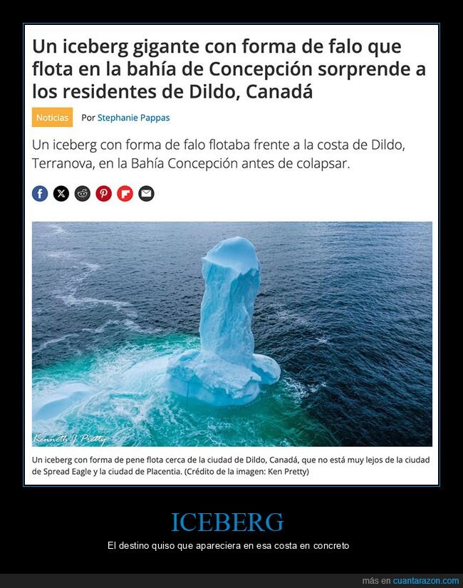 bahía de la concepción,canadá,iceberg