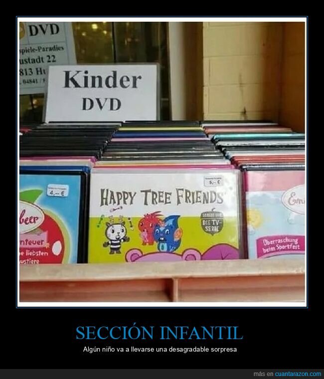 dvd,happy tree friends,niños