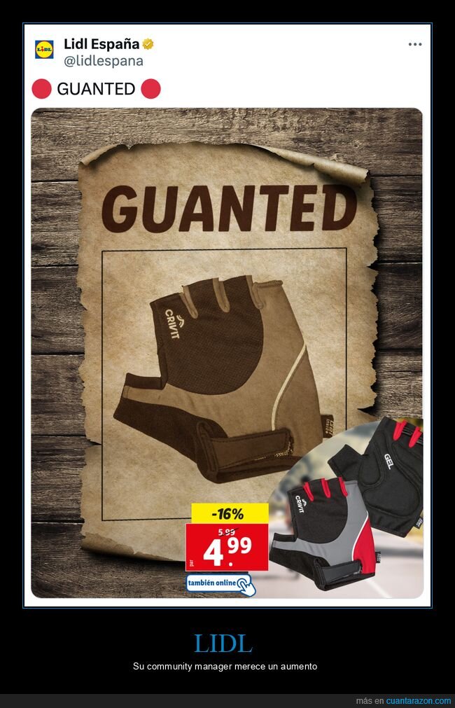 ldl,guantes,guanted,wanted
