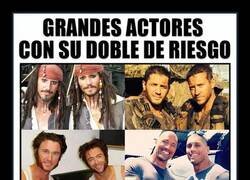 Enlace a 6 grandes actores con su doble de riesgo