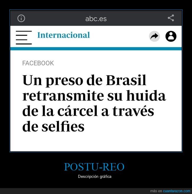 preso,brasil,huida,carcel,selfies