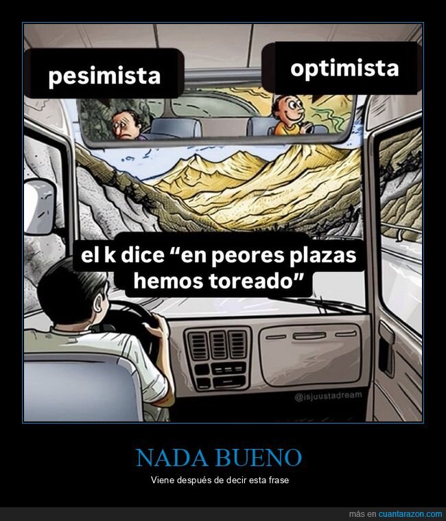 meme,autobus,bus,pesimista,optimista