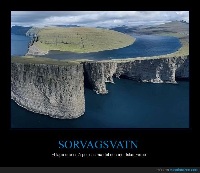 Sorvagsvatn,islas feroe,oceano