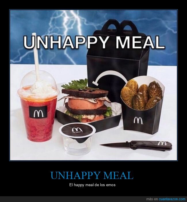 emos,unhappy meal,cajita infeliz