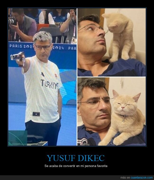 Yusuf Dikec,gatos,tiro,turquia,jjoo