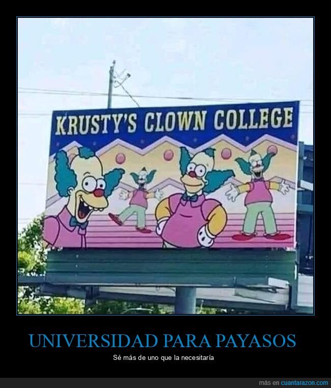 krusty,simpson,universidad