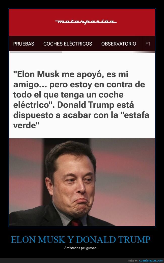 elon musk,donald trump,coche eléctrico