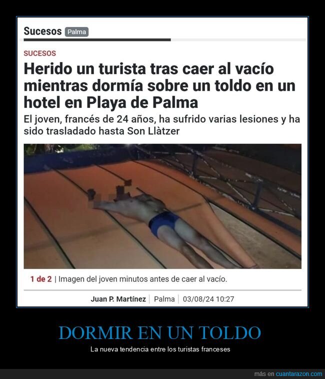 dormir,toldo,turista,francés