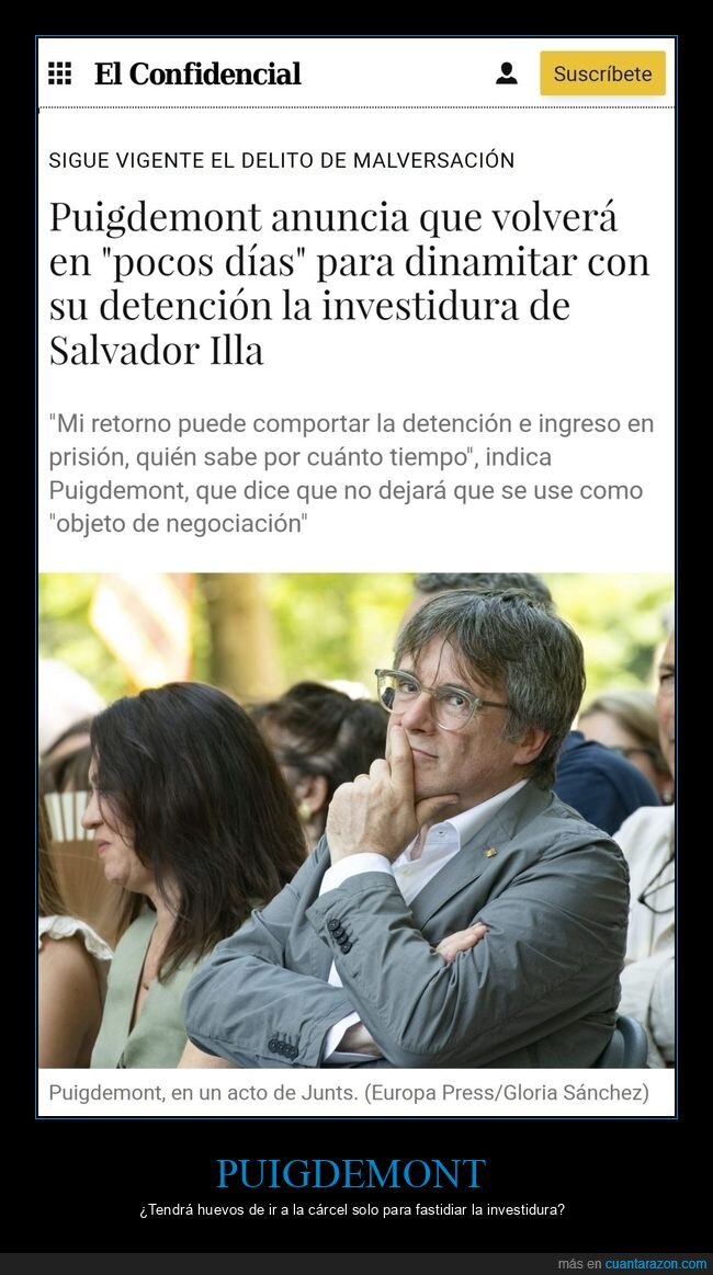 puigdemont,volver,detención,investidura,políticos