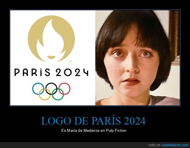 juegos olímpicos,logo,maría de medeiros,parís 2024,pulp fiction