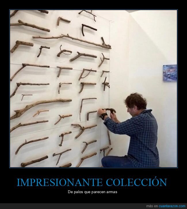 palos,armas,colección