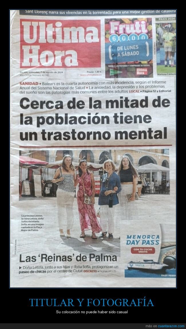 periódico,trastorno mental,familia real