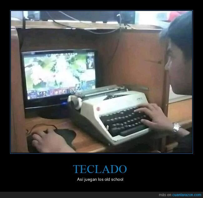 teclado,máquina de escribir