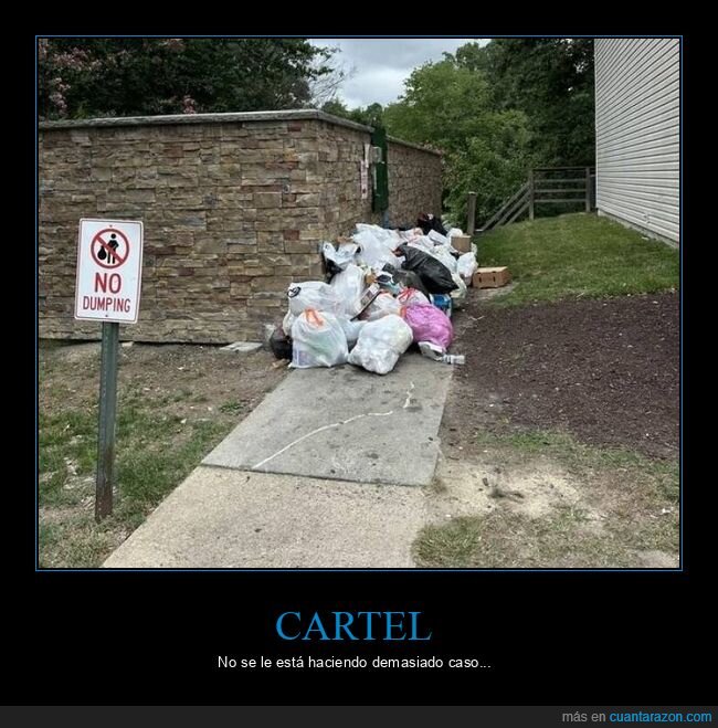 basura,cartel