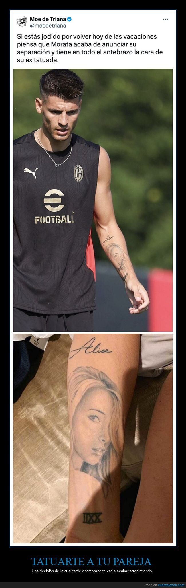 ex,morata,separación,tatuaje