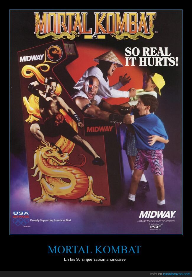 mortal kombat,publicidad,retro