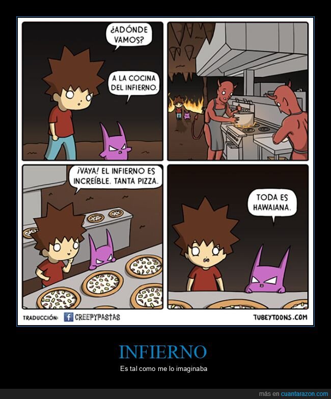 infierno,piña,pizza