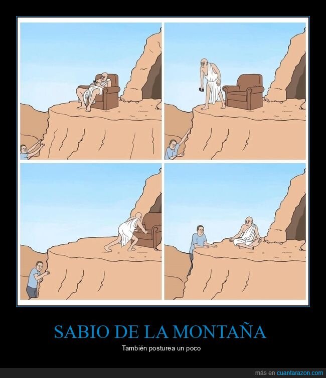 sabio,montaña,sillón