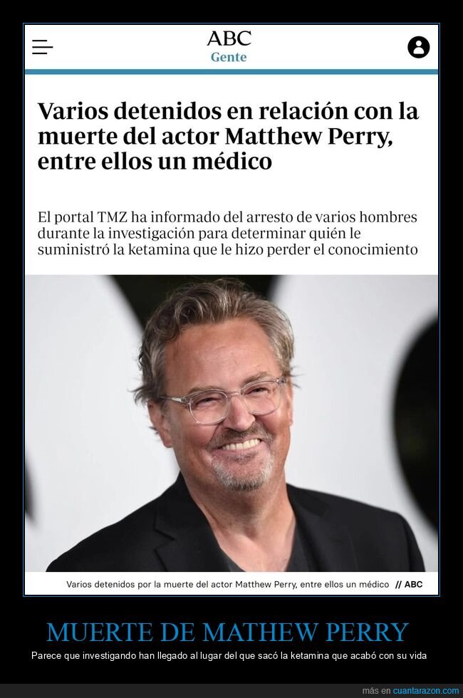 mathew perry,detenidos,muerte