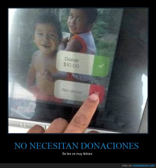 donar,felices,niños