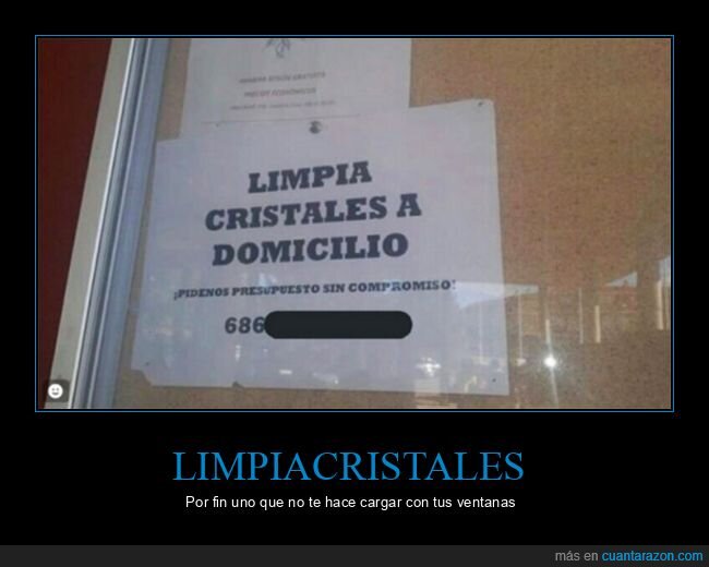 carteles,domicilio,limpiacristales