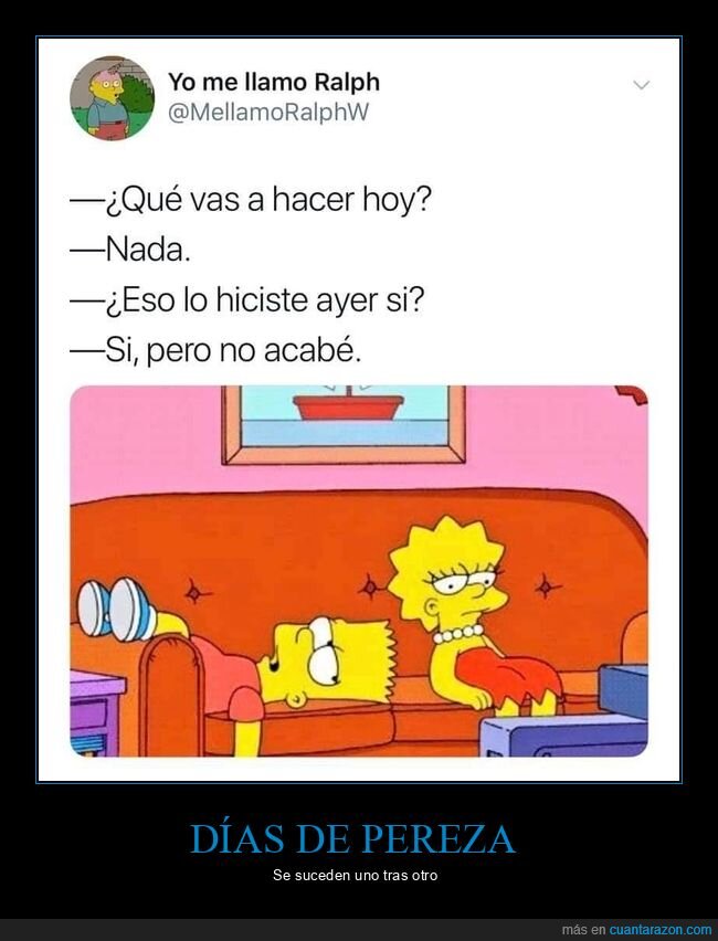 hacer,nada,pereza