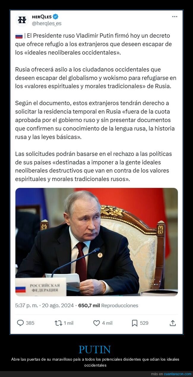 putin,rusia,refugio,ideales