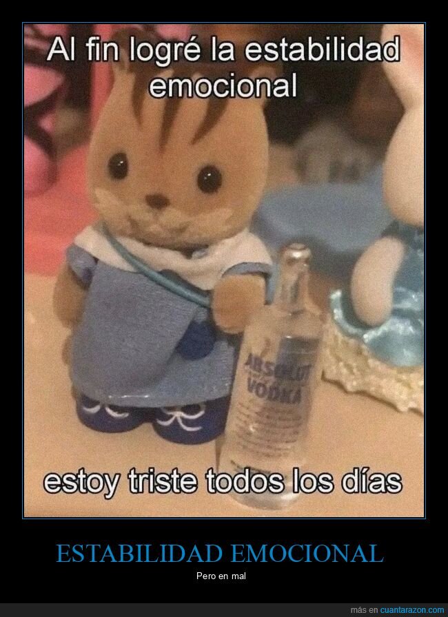 estabilidad emocional,triste